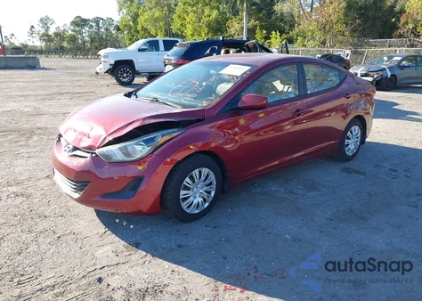 2016 Hyundai Elantra Se z USA, uszkodzony, nr VIN 5NPDH4AE1GH788621